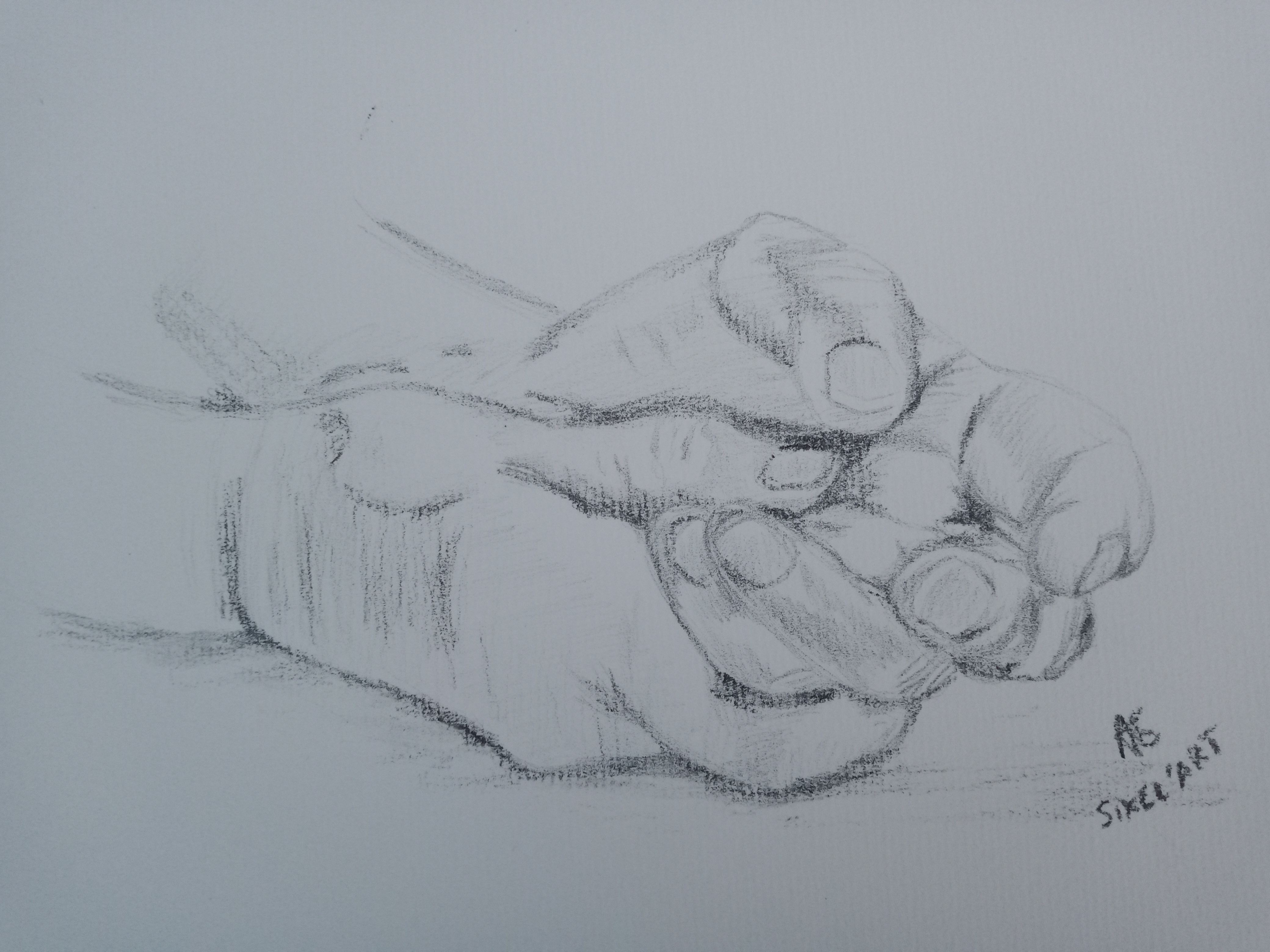 Dessiner les mains d'un senior de Audrey le 17 juillet 2022