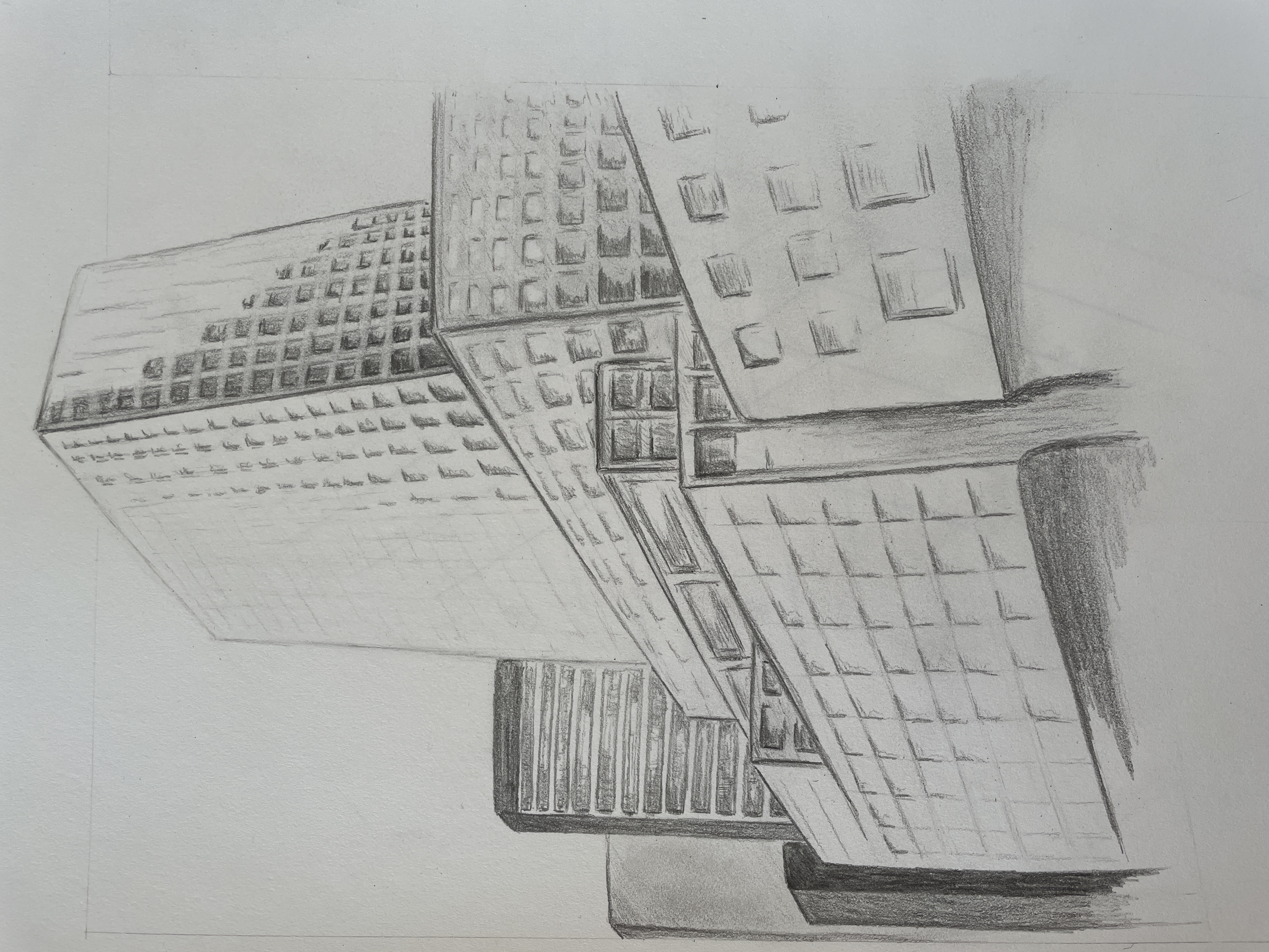 Dessiner un paysage Urbain de Manuela le 28 juillet 2022