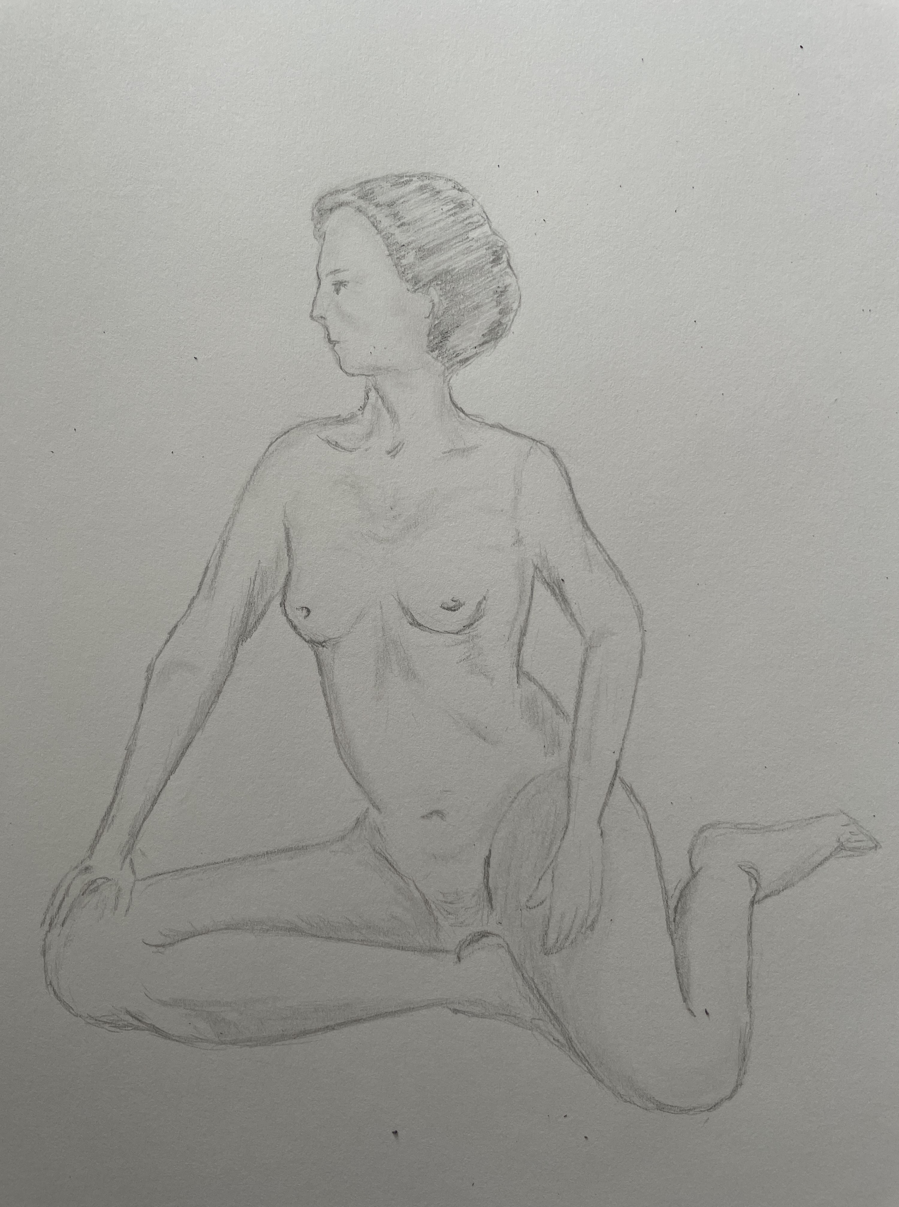 Croquis en 5 minutes modele complexe de Manuela le 19 août 2022
