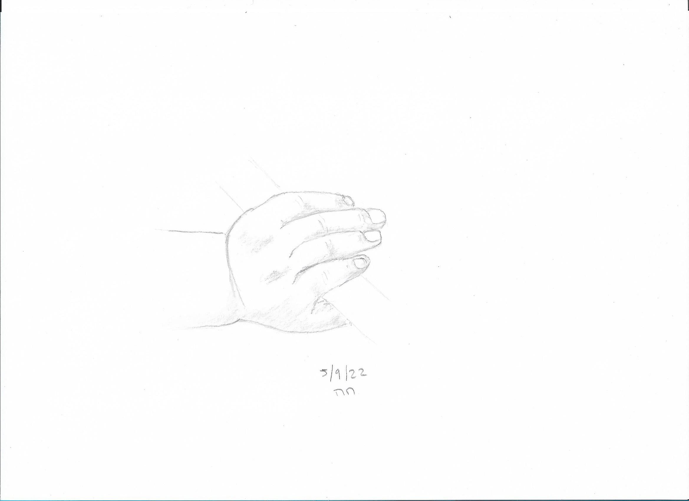 Dessiner les mains d'un bébé de Michele le 06 septembre 2022