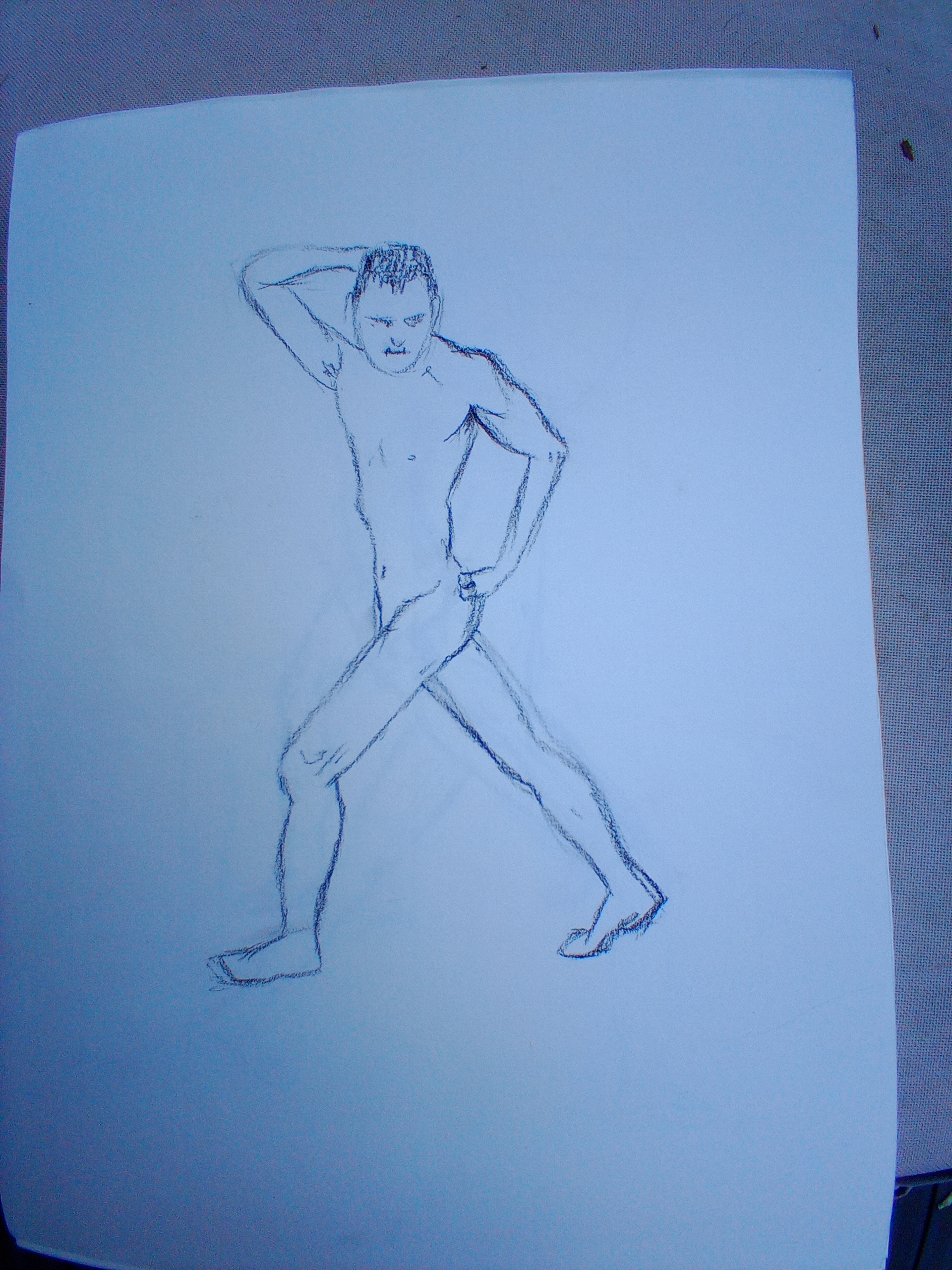 Pose simple en modèle vivant de Audrey le 10 septembre 2022