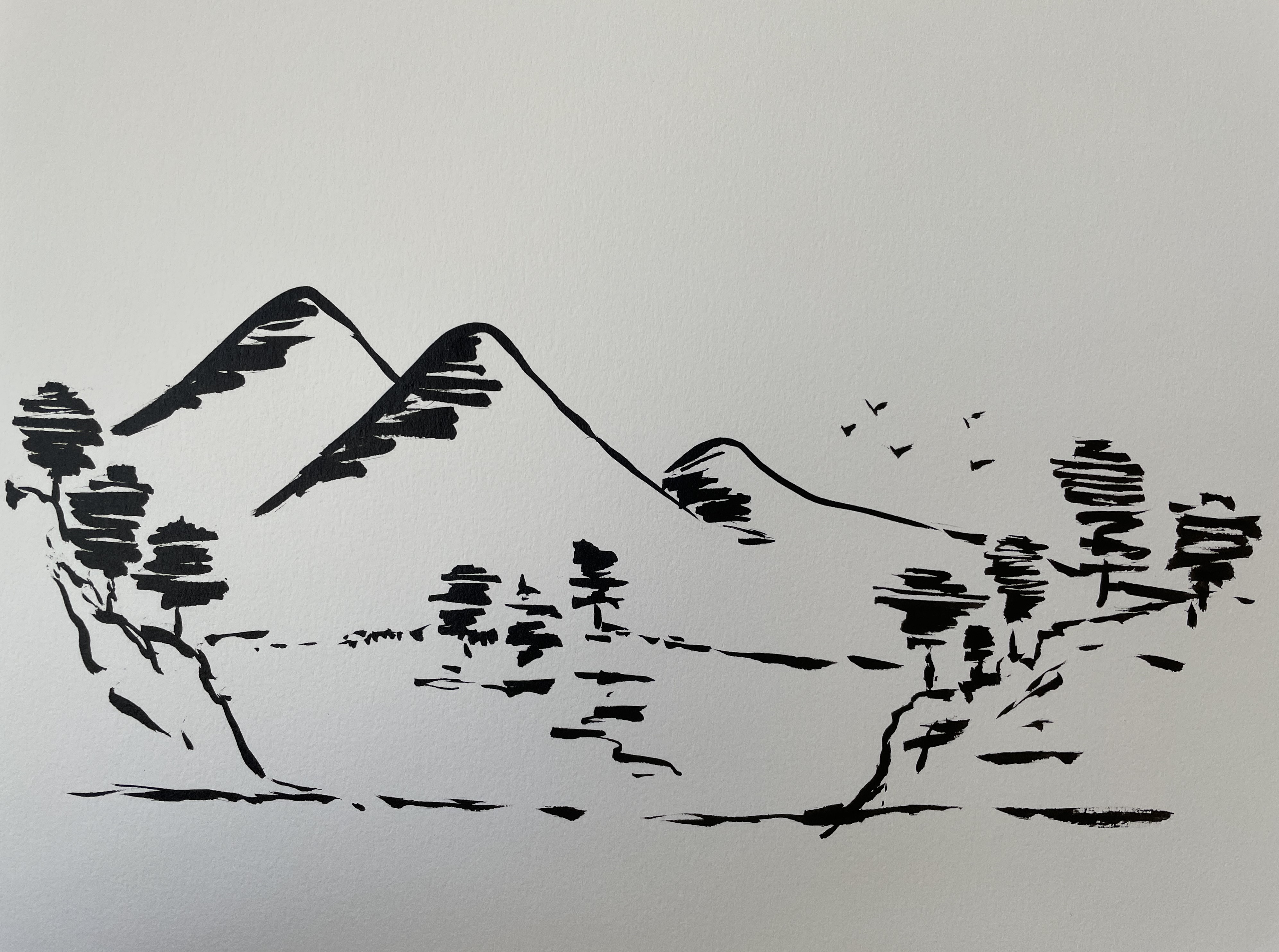 Maîtriser son pinceau pour le dessin à l'encre de Manuela le 12 septembre 2022