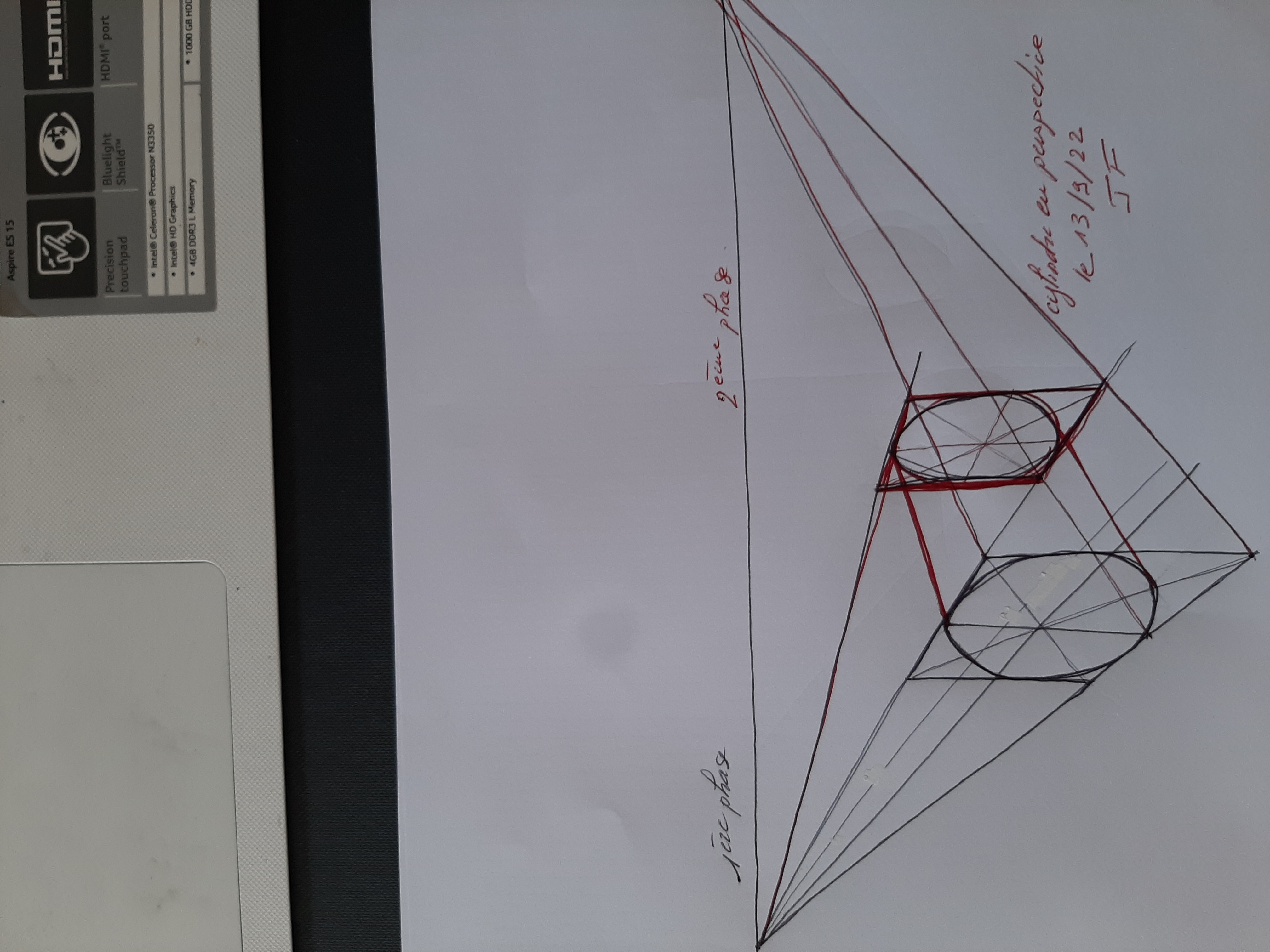 Dessiner cercles et cylindres en perspective de Janick le 13 septembre 2022