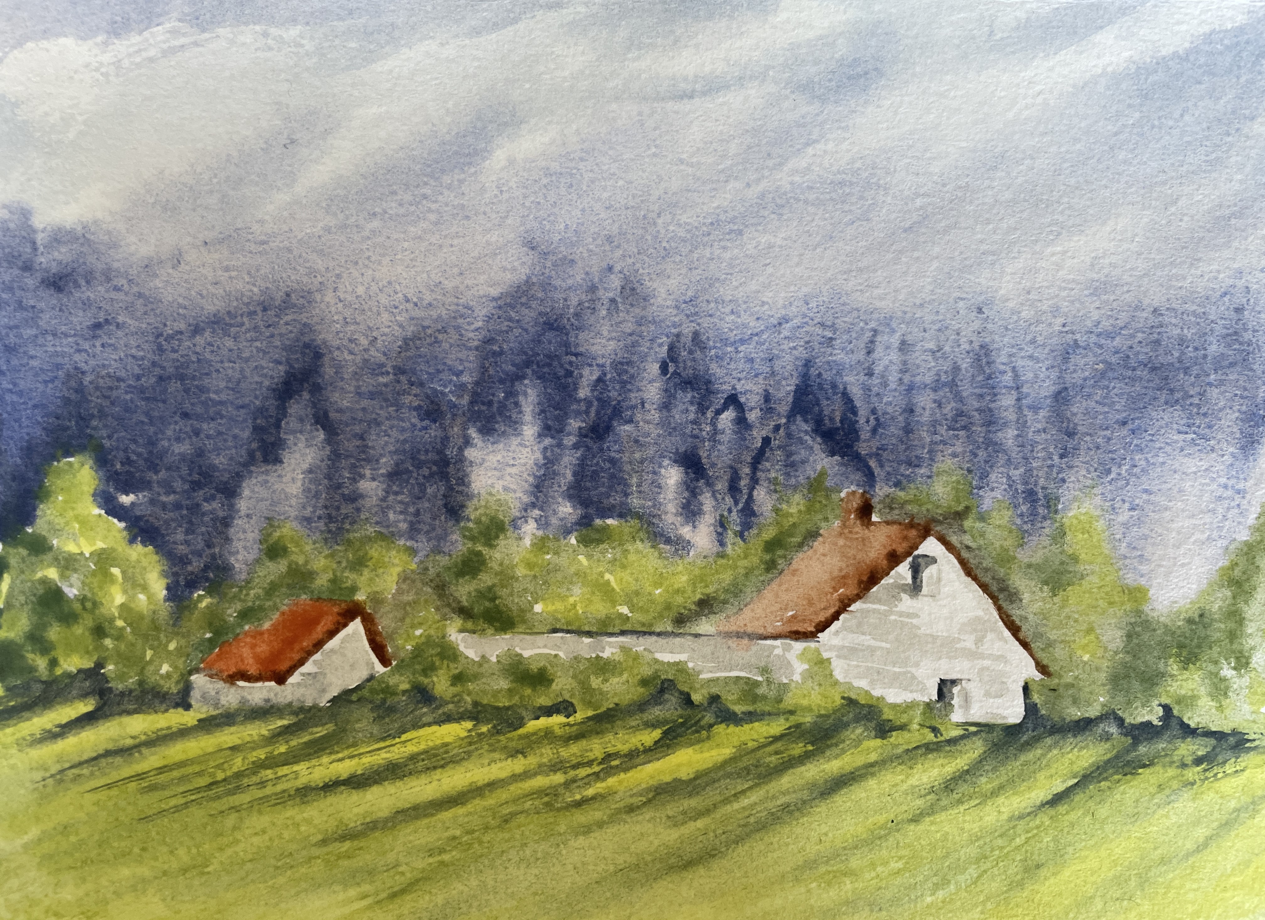 Des Ciels changeants à l'Aquarelle : Le Printemps ! de Manuela le 04 octobre 2022