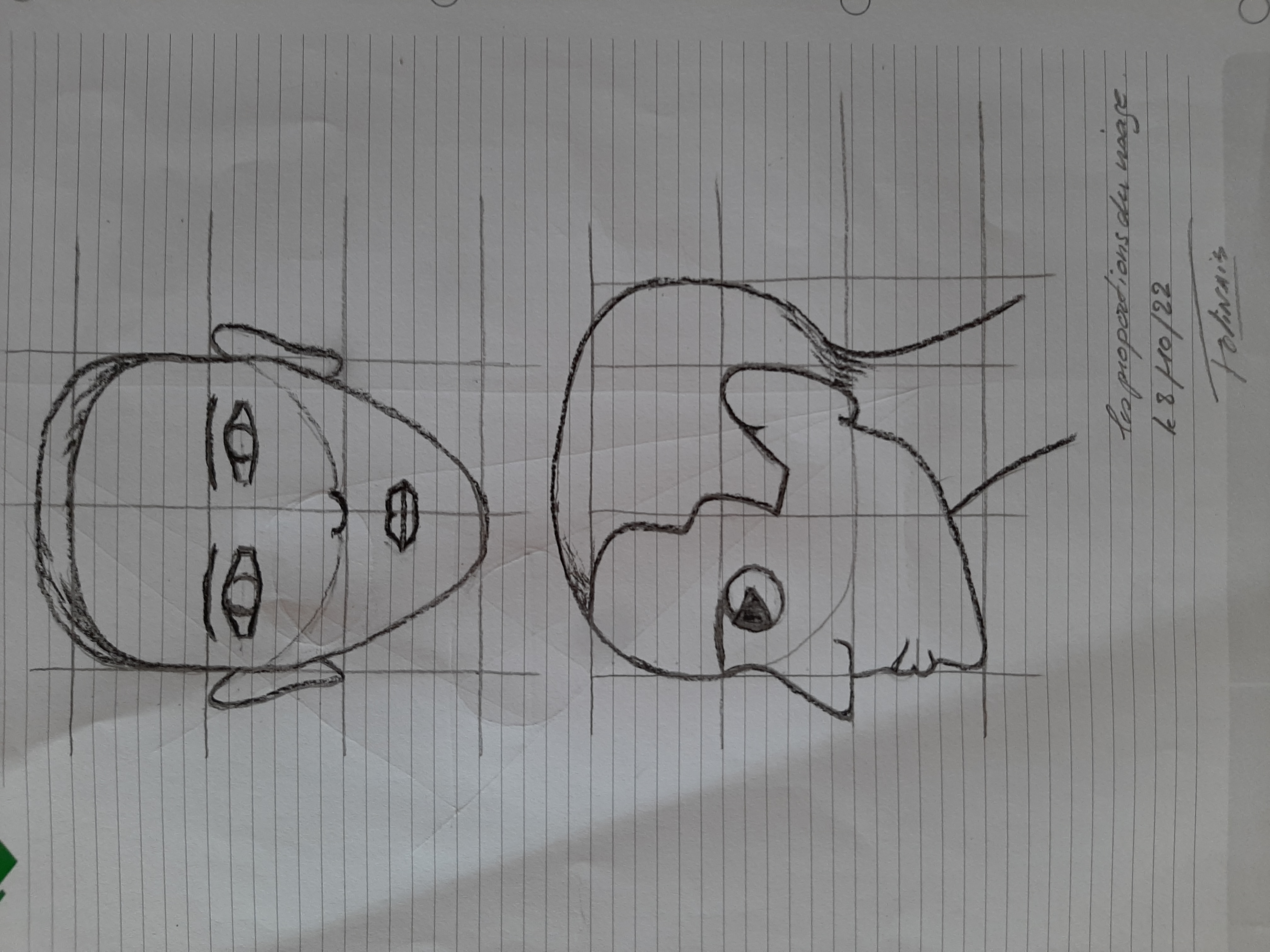 Les Proportions du visage en Dessin de Janick le 08 octobre 2022