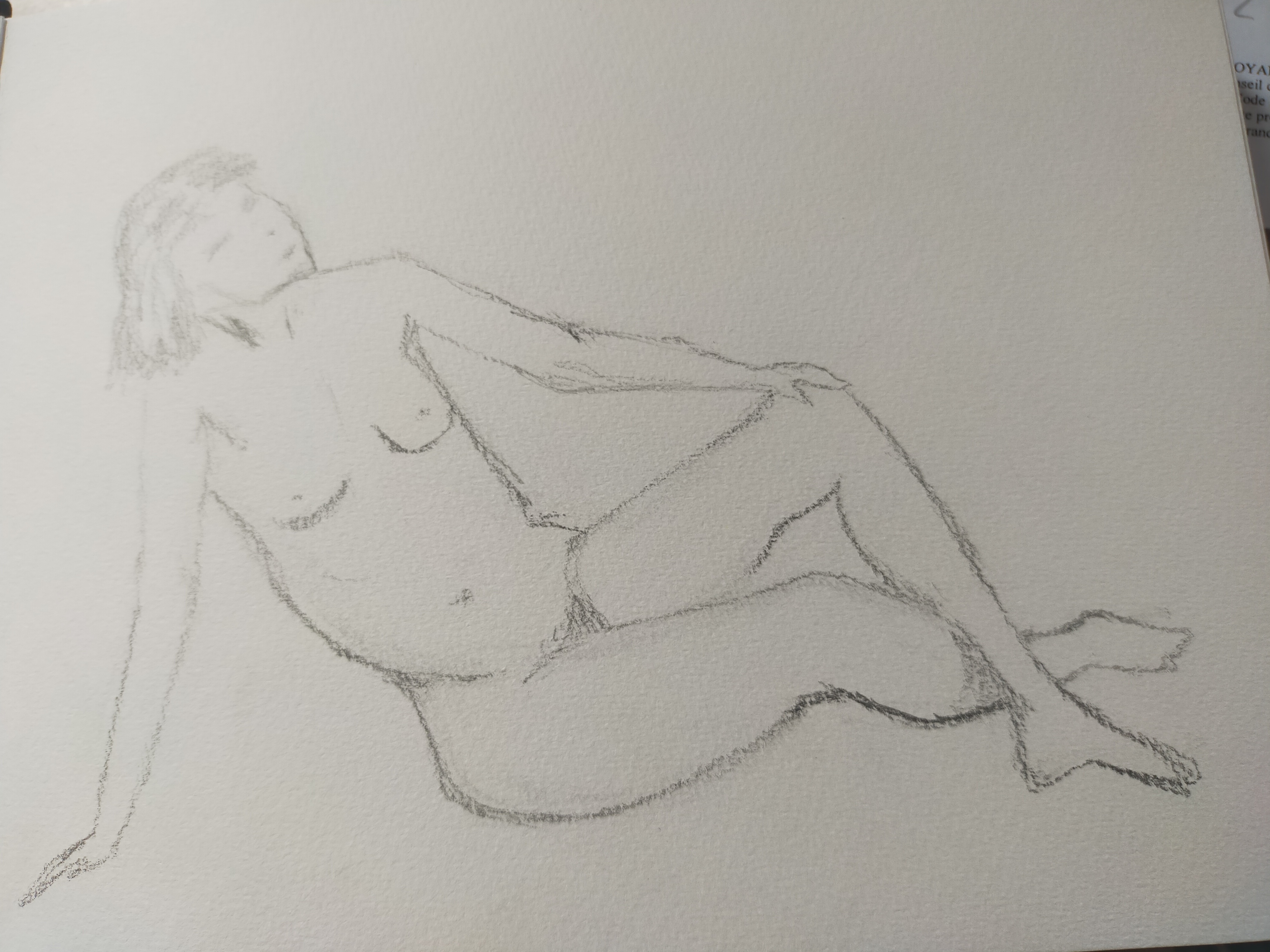 Croquis en 5 minutes à la craie carrée de Aurelien le 13 octobre 2022