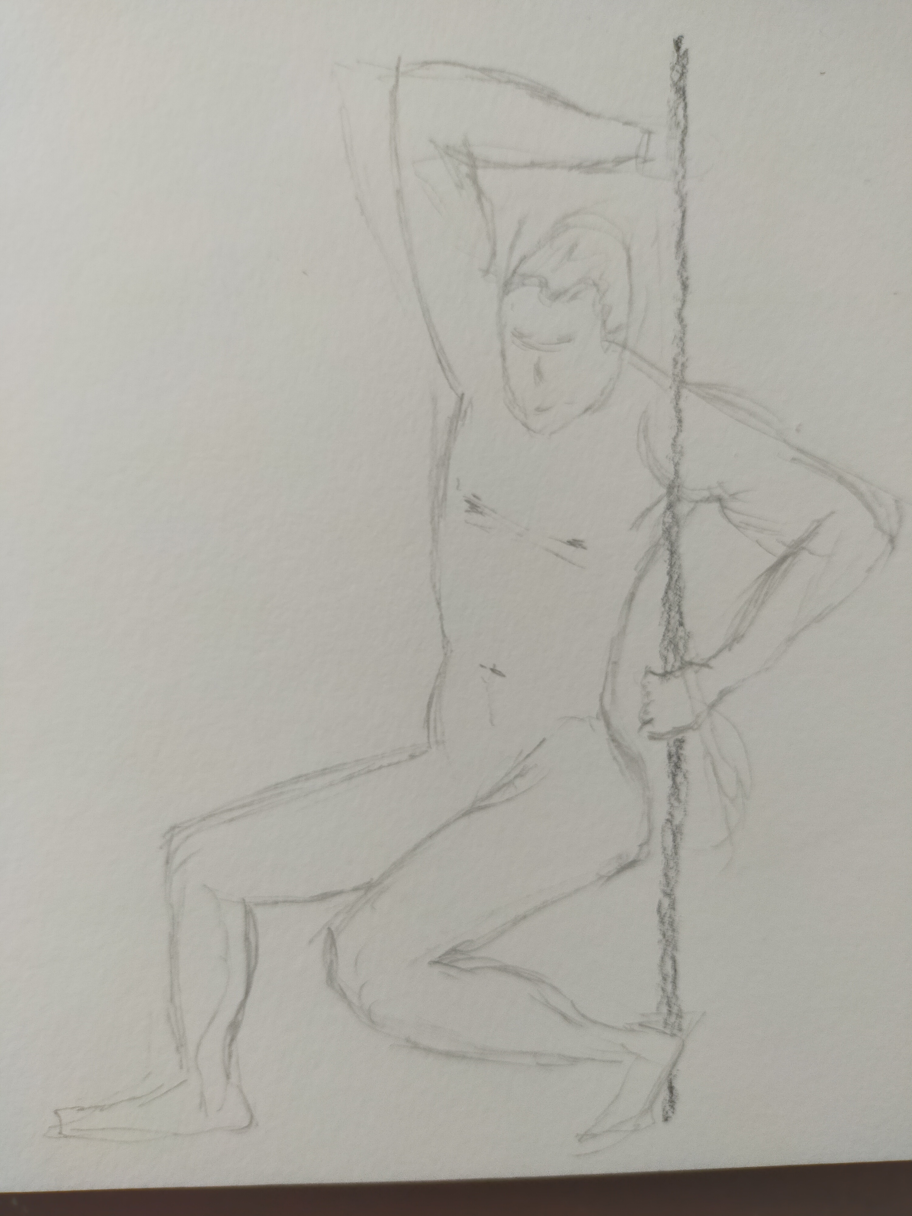 Modele vivant pose moyenne en 5mn de Aurelien le 13 octobre 2022