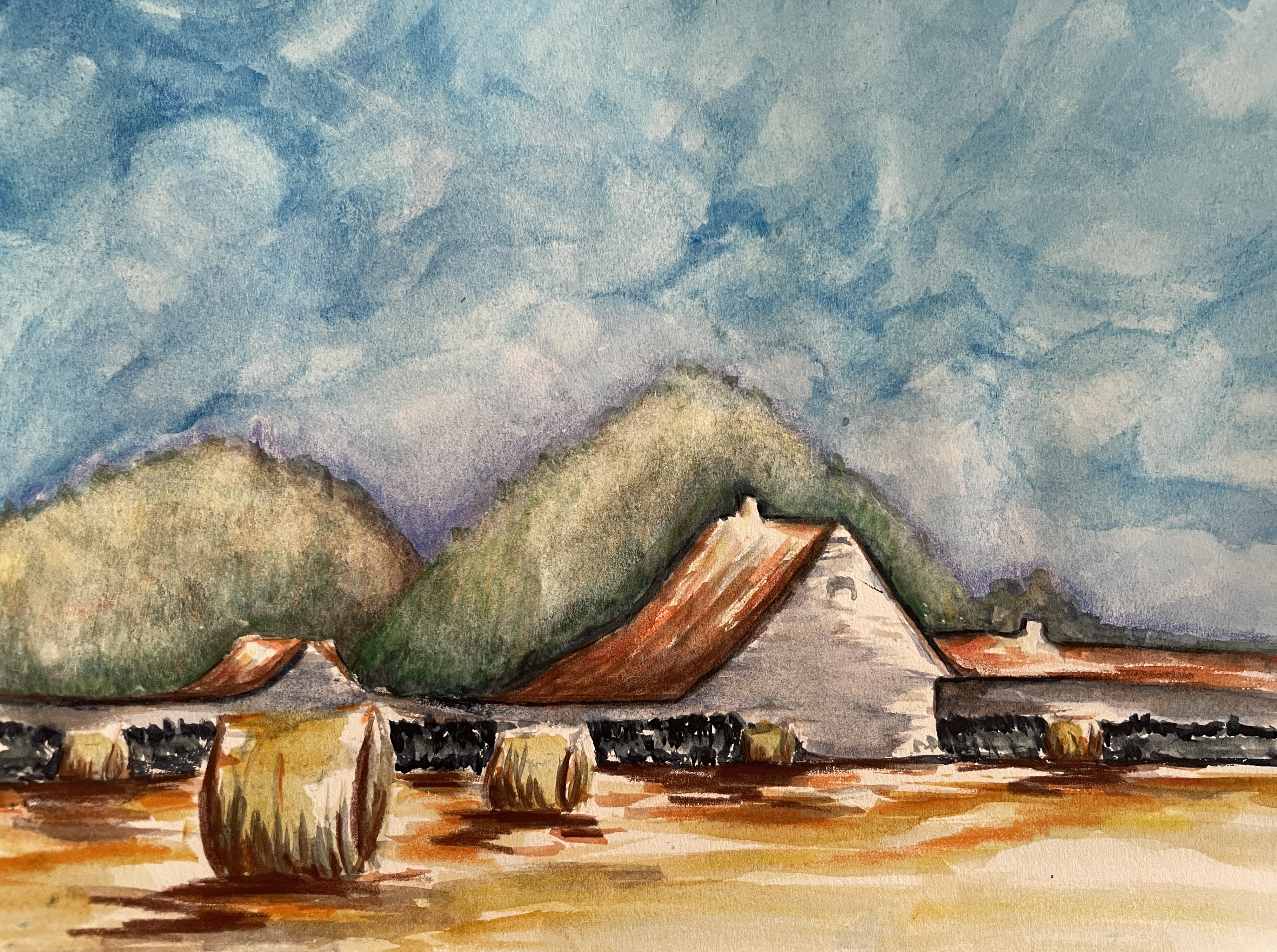 Des Ciels changeants à l'Aquarelle : l'été ! de Manuela le 13 octobre 2022