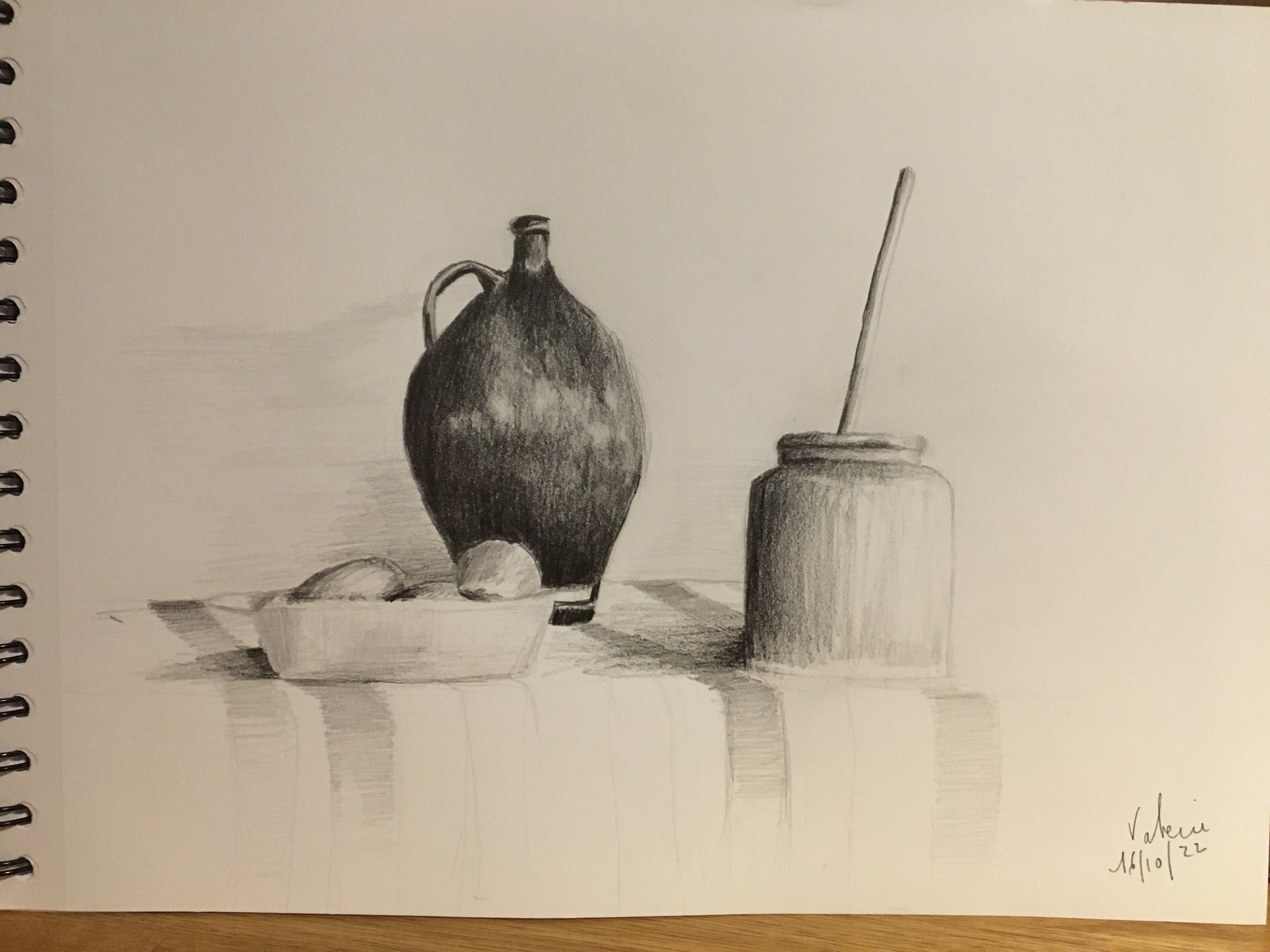 Dessiner une nature morte simple de Valerie le 16 octobre 2022