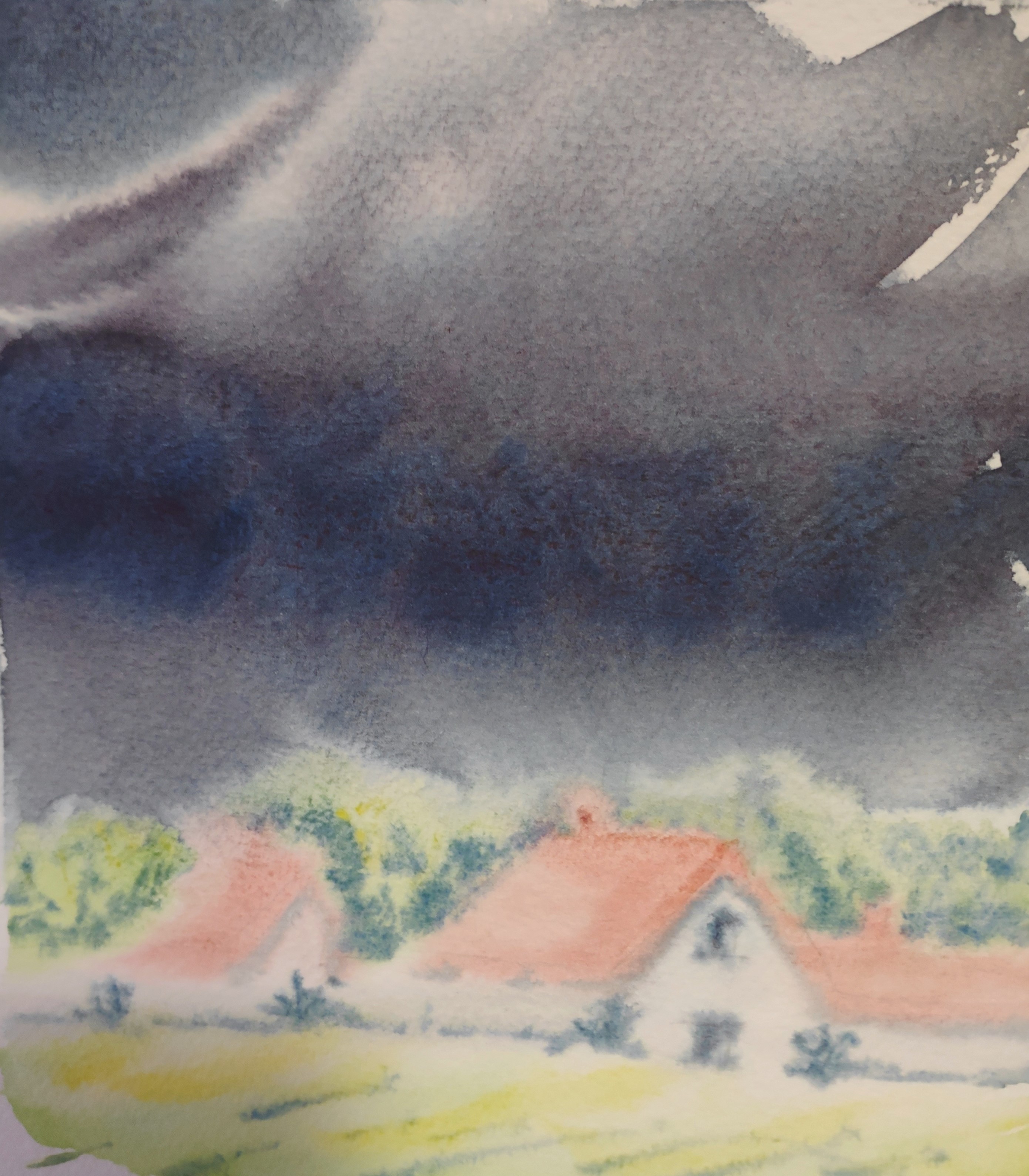 Des Ciels changeants à l'Aquarelle : Le Printemps ! de Mireille le 27 octobre 2022