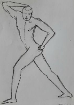 Pose simple en modèle vivant de Janick le 13 novembre 2022