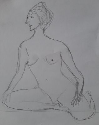 Croquis en 5 minutes modele complexe de Janick le 22 novembre 2022