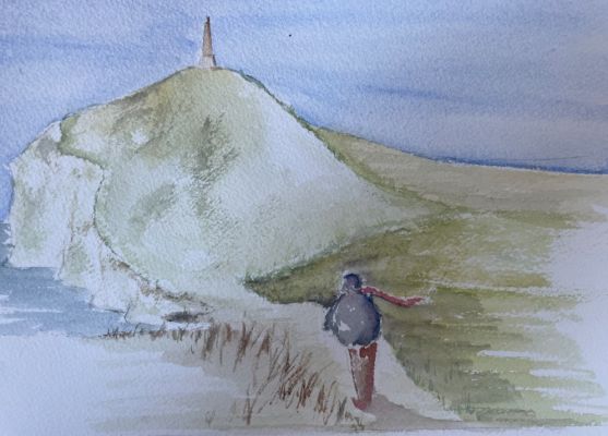 Carnet de voyage à l'aquarelle : Le cap Blanc-nez ! de Manuela le 07 décembre 2022
