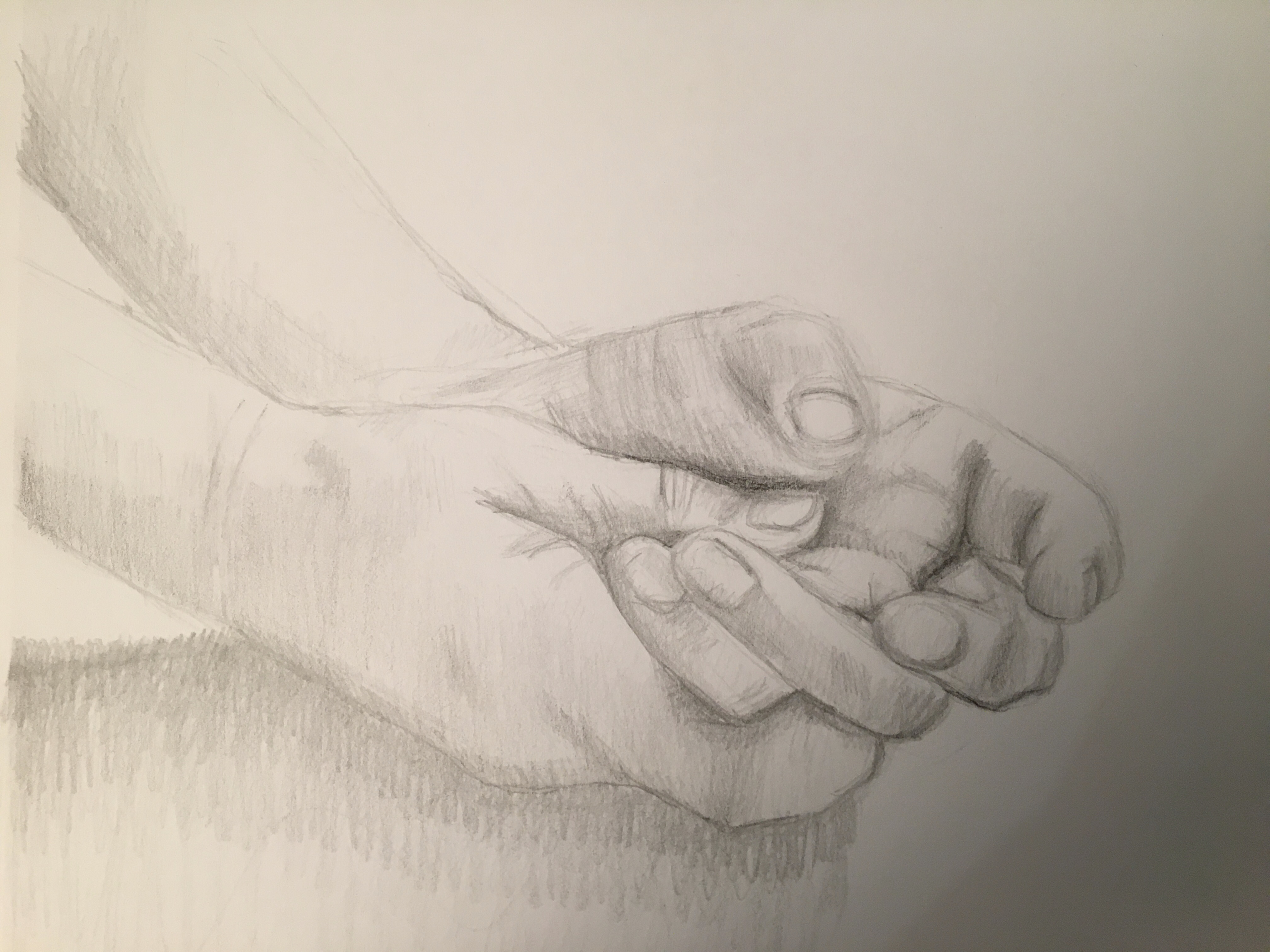 Dessiner les mains d'un senior de Valerie le 08 janvier 2023