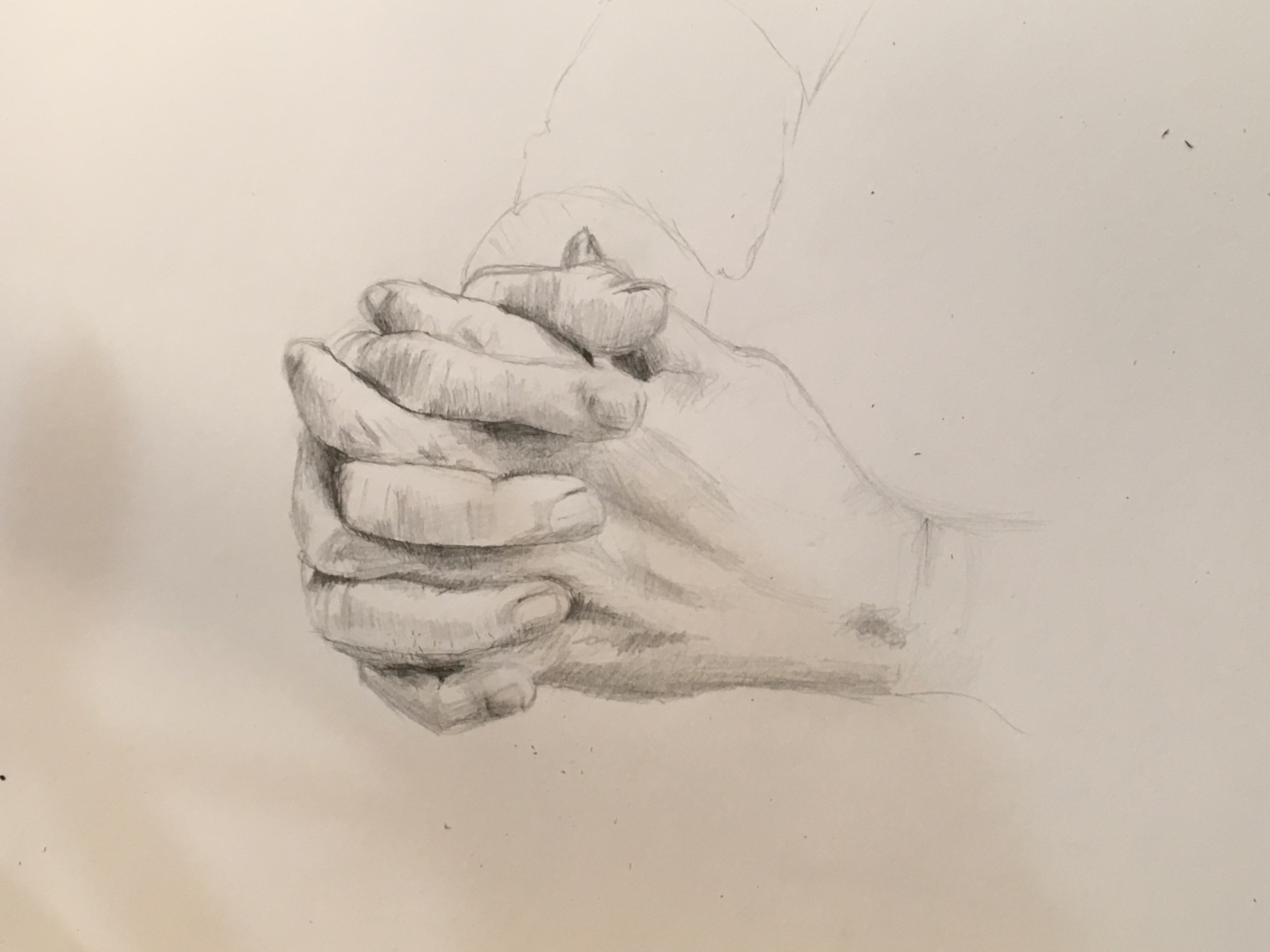 Dessiner les mains pose complexe de Valerie le 14 janvier 2023