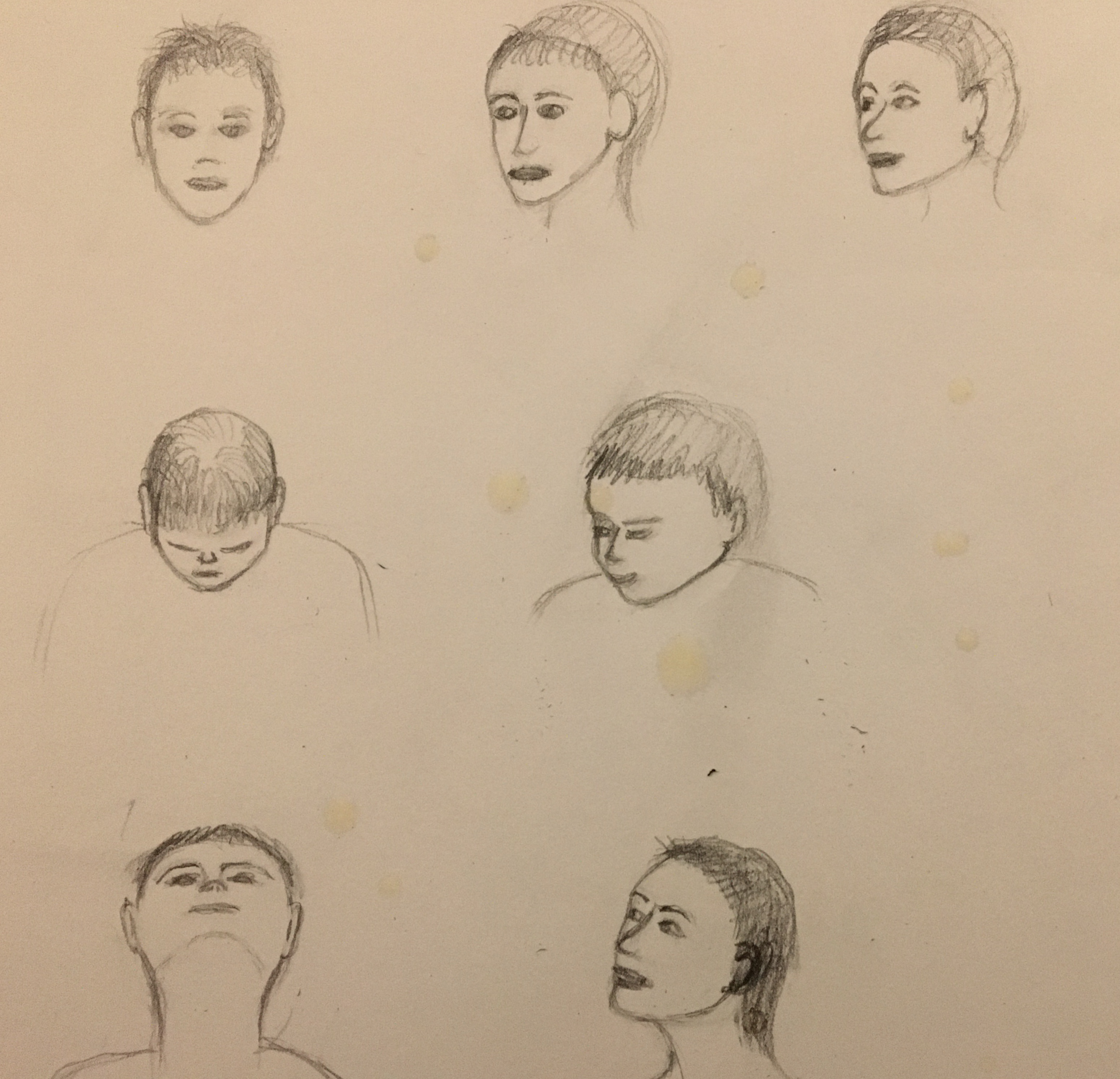 Dessiner les positions de la tête de Valerie le 21 janvier 2023