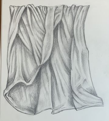 Dessiner un Drapé en dessin d'observation de Gregory le 25 janvier 2023