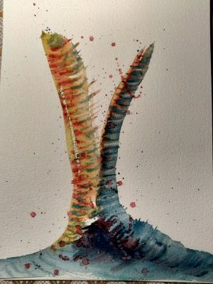 Texture de l’arbre à l’aquarelle, Episode 3 : Les pinceaux de Sylvie le 25 janvier 2023