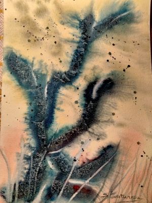 Texture de l'arbre à l'aquarelle, Episode 4 : L'arbre et son fond de Sylvie le 25 janvier 2023
