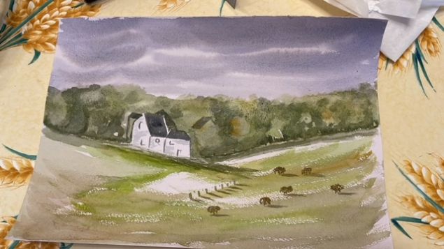 Suggérer la végétation à l'aquarelle de Josiane le 26 janvier 2023
