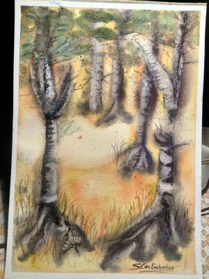 Texture de l'arbre à l'aquarelle, Episode 5 : L'environnement de Sylvie le 26 janvier 2023