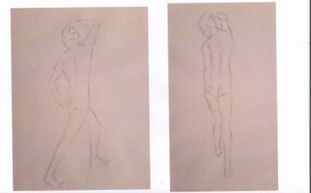 Pose simple en modèle vivant de Muriel le 03 février 2023