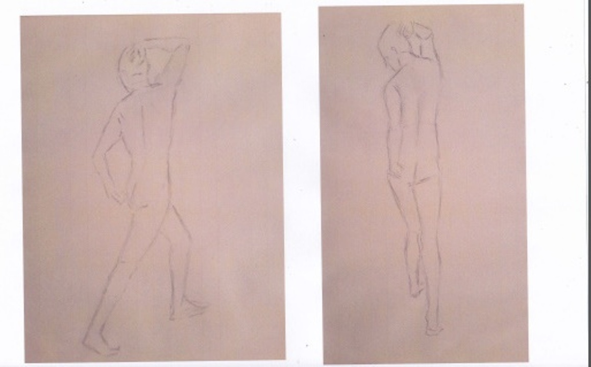 Pose simple en modèle vivant de Muriel le 03 février 2023