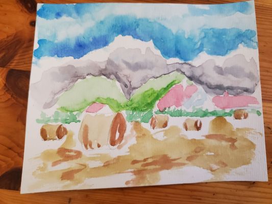 Des Ciels changeants à l'Aquarelle : l'été ! de Nathalie le 08 février 2023