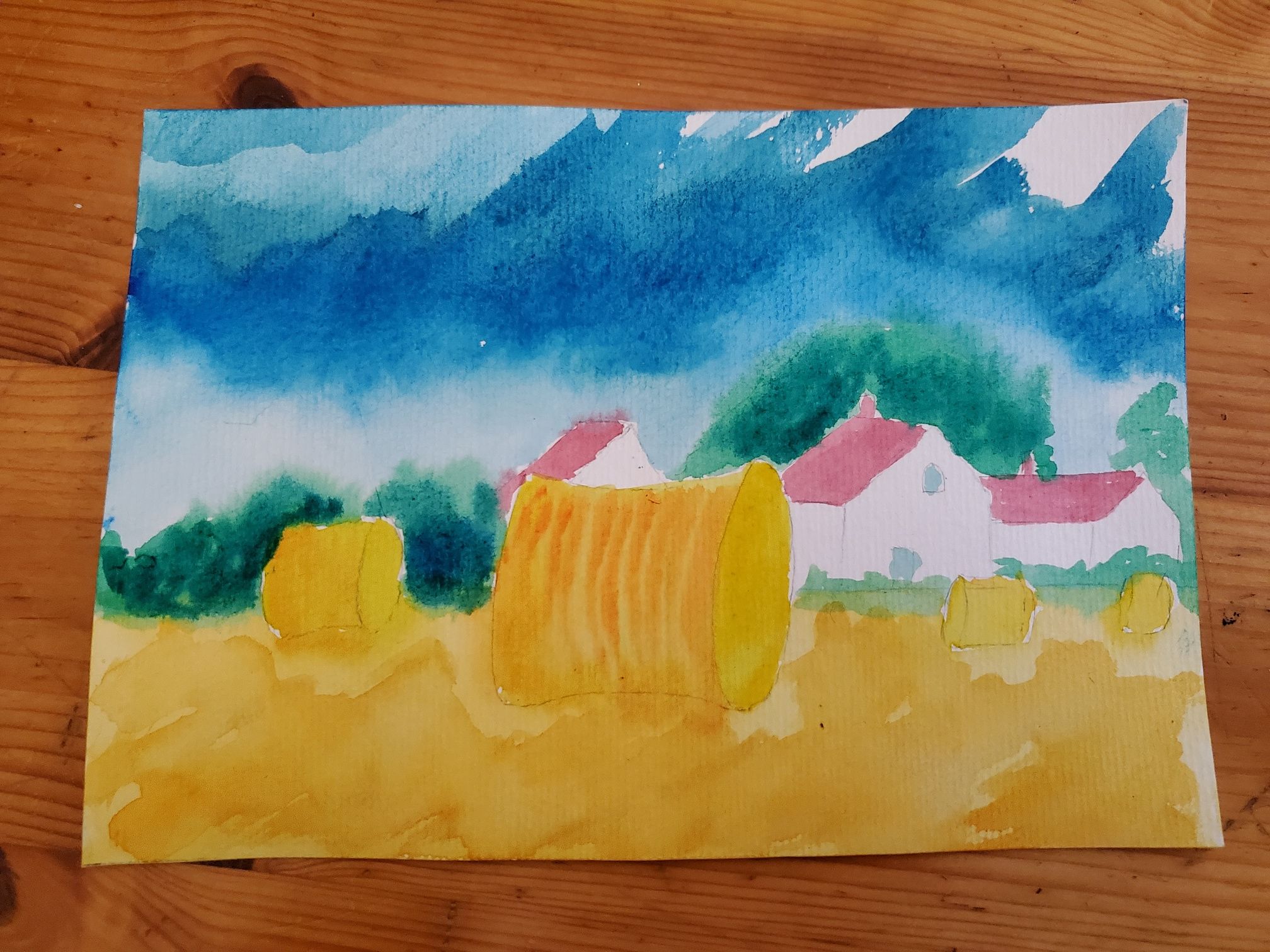 Des Ciels changeants à l'Aquarelle : Le Printemps ! de Nathalie le 08 février 2023