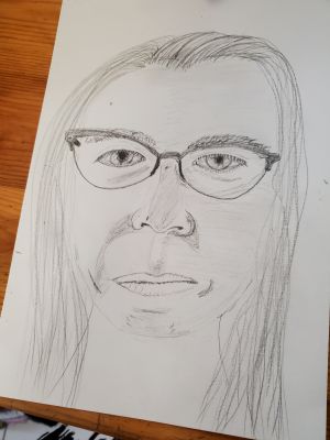 Dessiner son Autoportrait de Nathalie le 11 février 2023