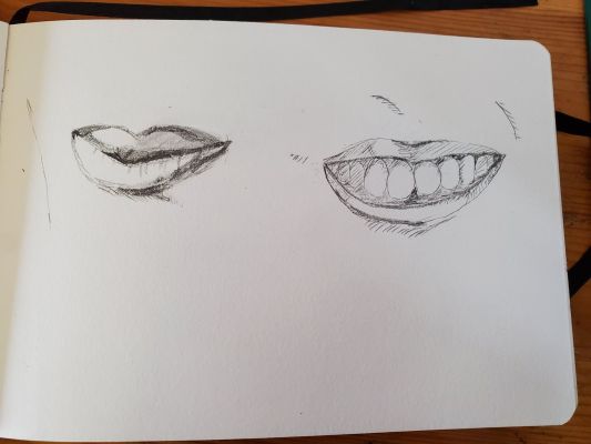 Dessiner le visage : La bouche de Nathalie le 14 février 2023