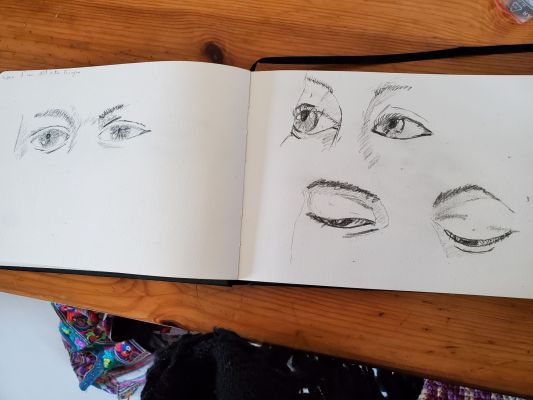 Apprendre à dessiner le visage : Les yeux de Nathalie le 14 février 2023