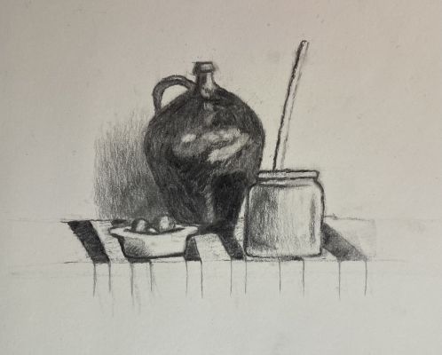 Dessiner une nature morte simple de Carla le 16 février 2023