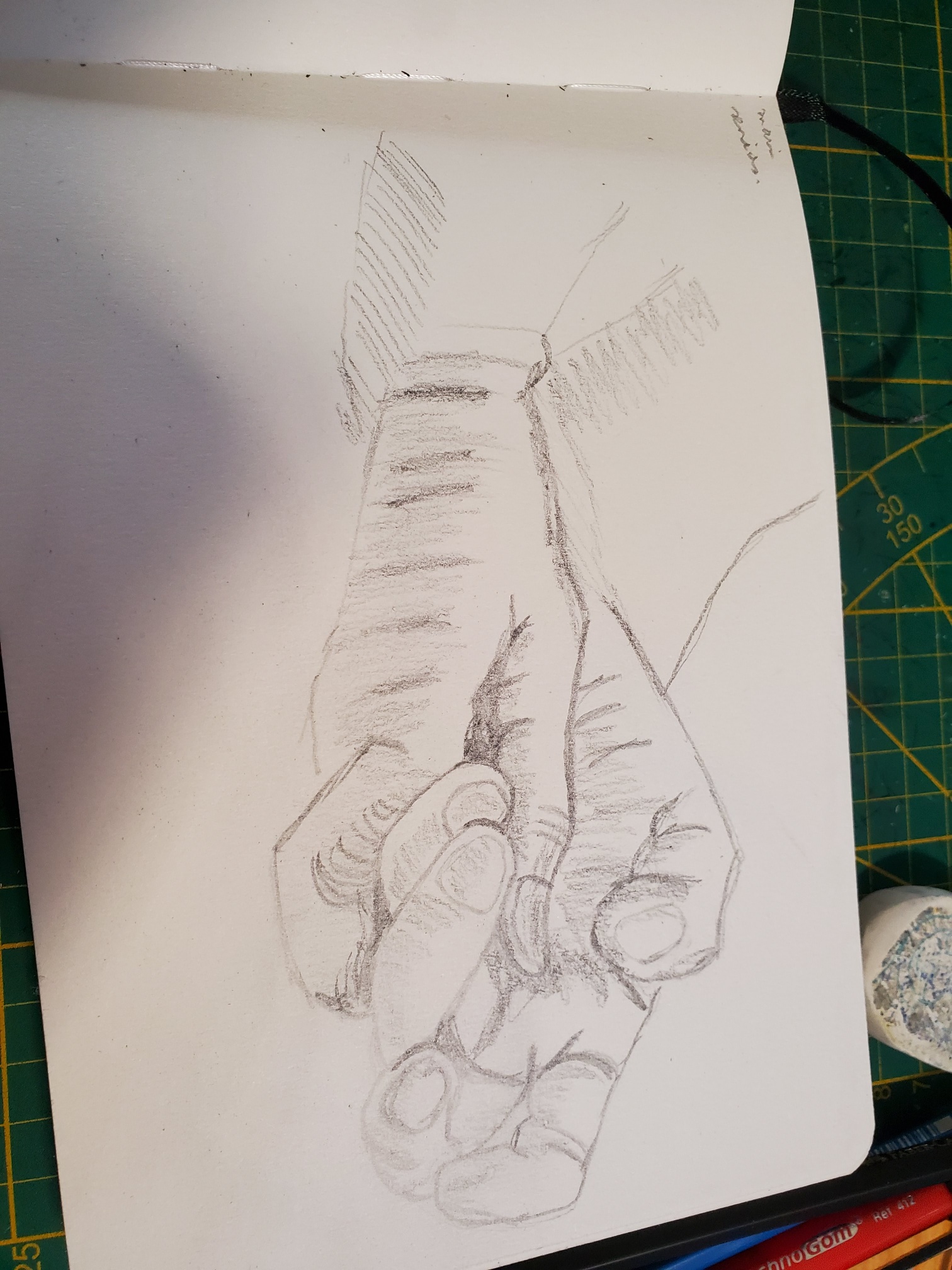 Dessiner les mains d'un senior de Nathalie le 19 février 2023