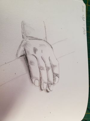 Dessiner les mains d'un bébé de Nathalie le 19 février 2023
