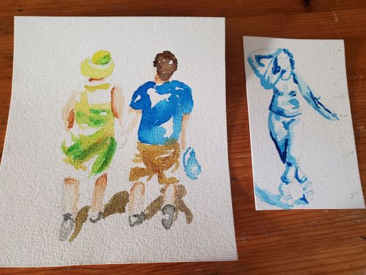 Croquis de Silhouettes de Nathalie le 20 février 2023