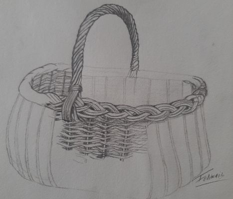 Dessiner un panier en osier de Janick le 22 février 2023