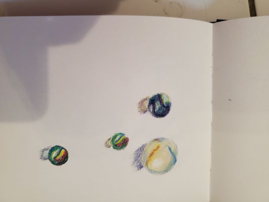 Dessiner des billes de Nathalie le 24 février 2023