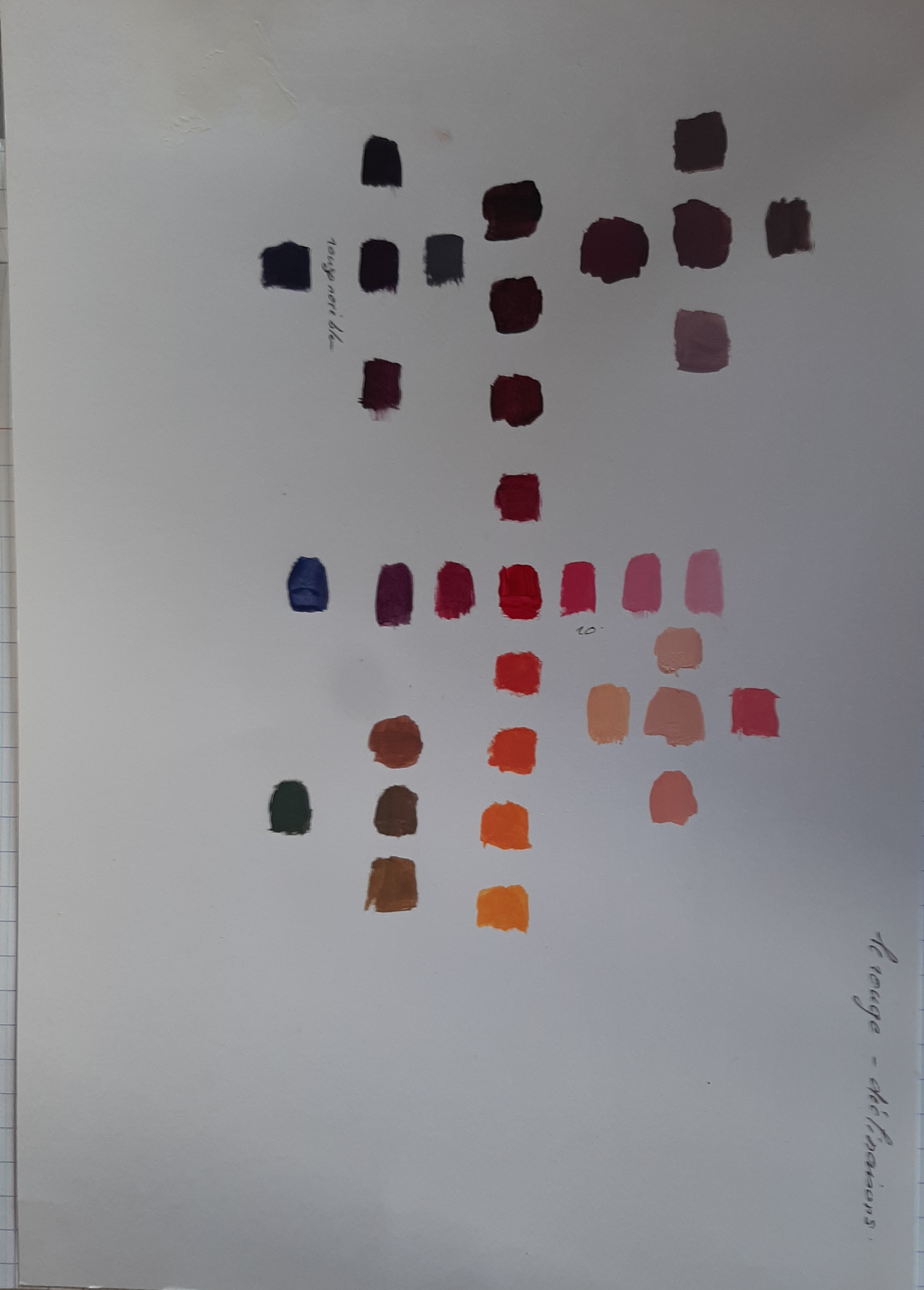 Découverte des couleurs à l'acrylique : Le Rouge de Janick le 09 mars 2023