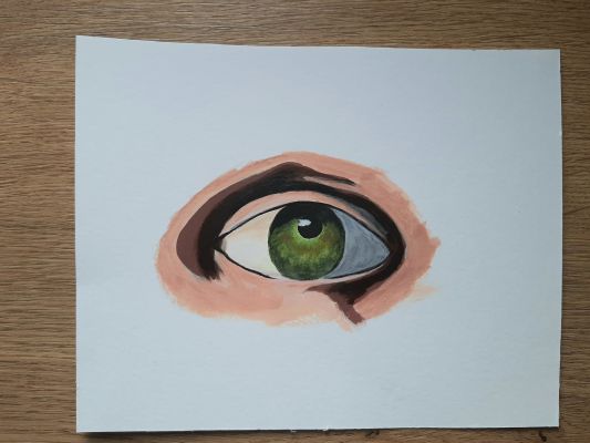 Comment peindre un oeil à l'acrylique ? de Janick le 15 mars 2023