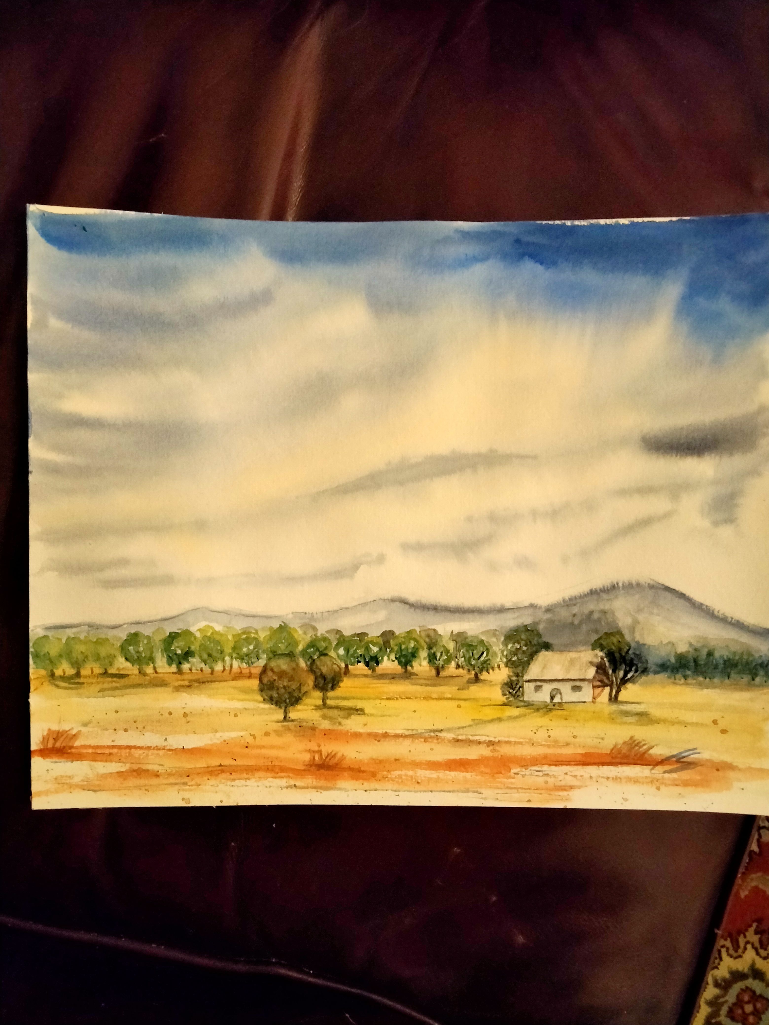 Composer et peindre un ciel du Nord à l'Aquarelle de Sylvie le 19 mars 2023
