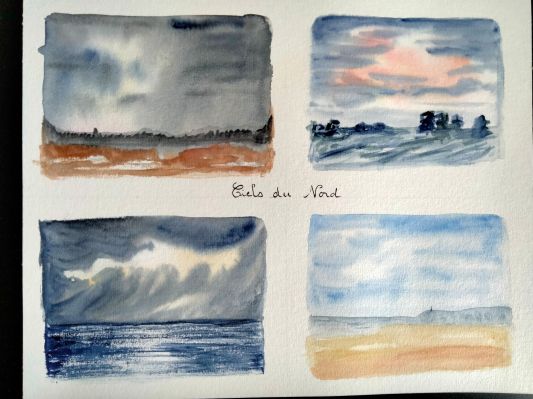 Composition et Couleurs les ciels du Nord de Sylvie le 20 mars 2023