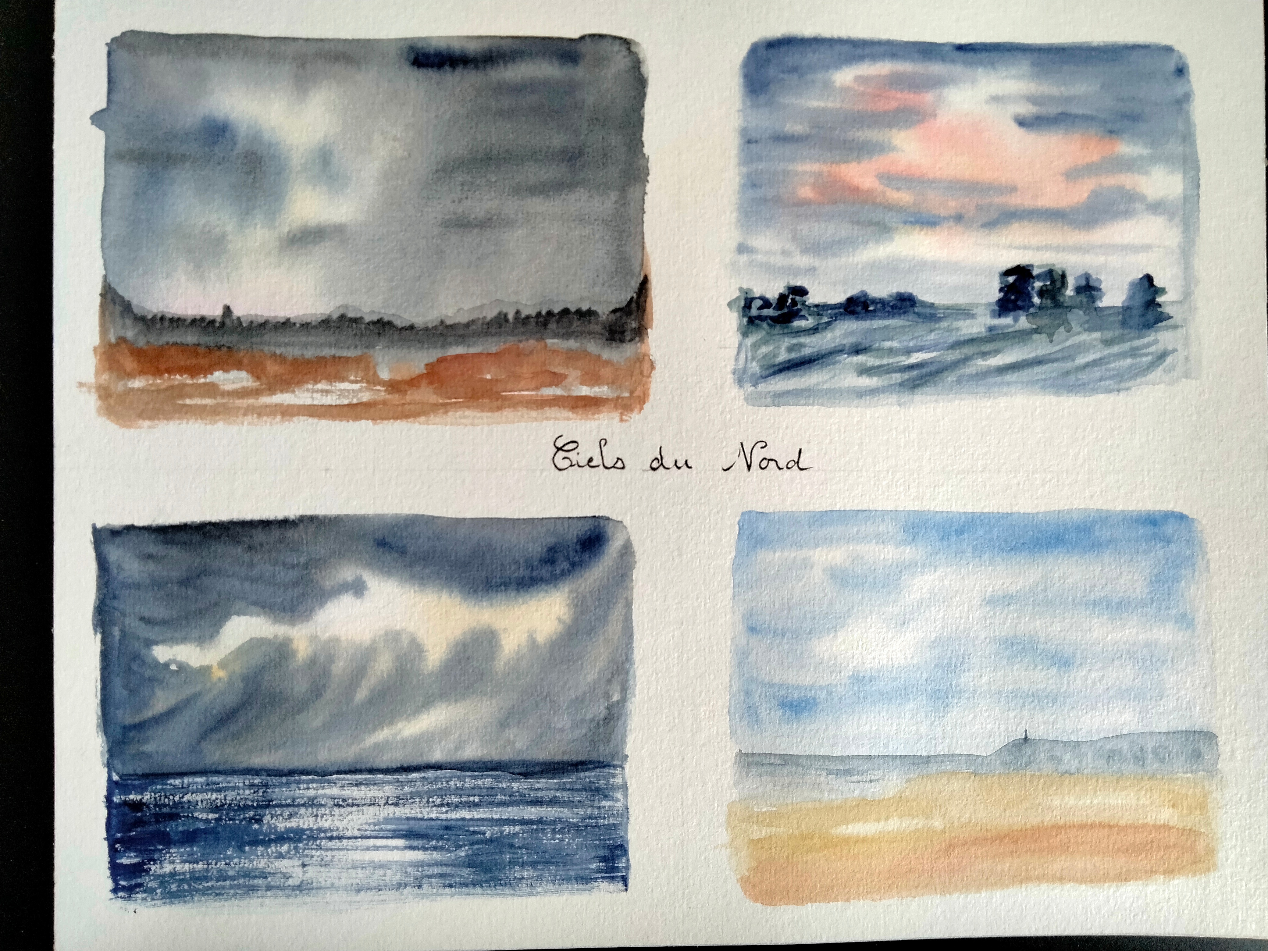 Composition et Couleurs les ciels du Nord de Sylvie le 20 mars 2023