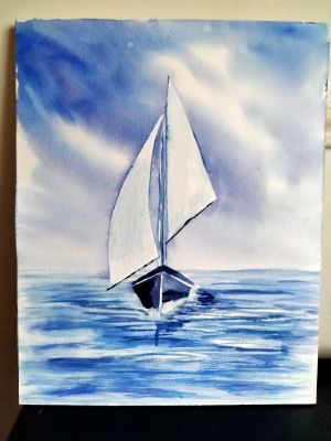 Le ruban crépe dans l'aquarelle de Sylvie le 23 mars 2023