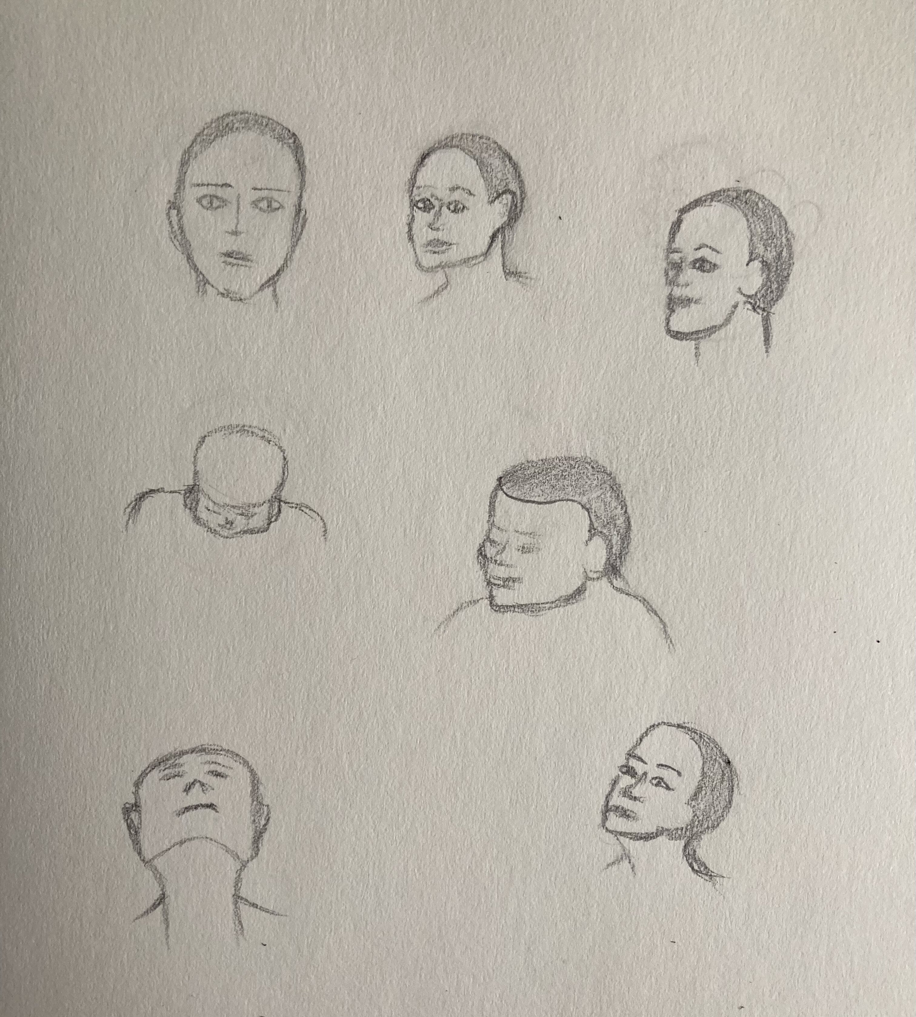 Dessiner les positions de la tête de Carla le 30 mars 2023