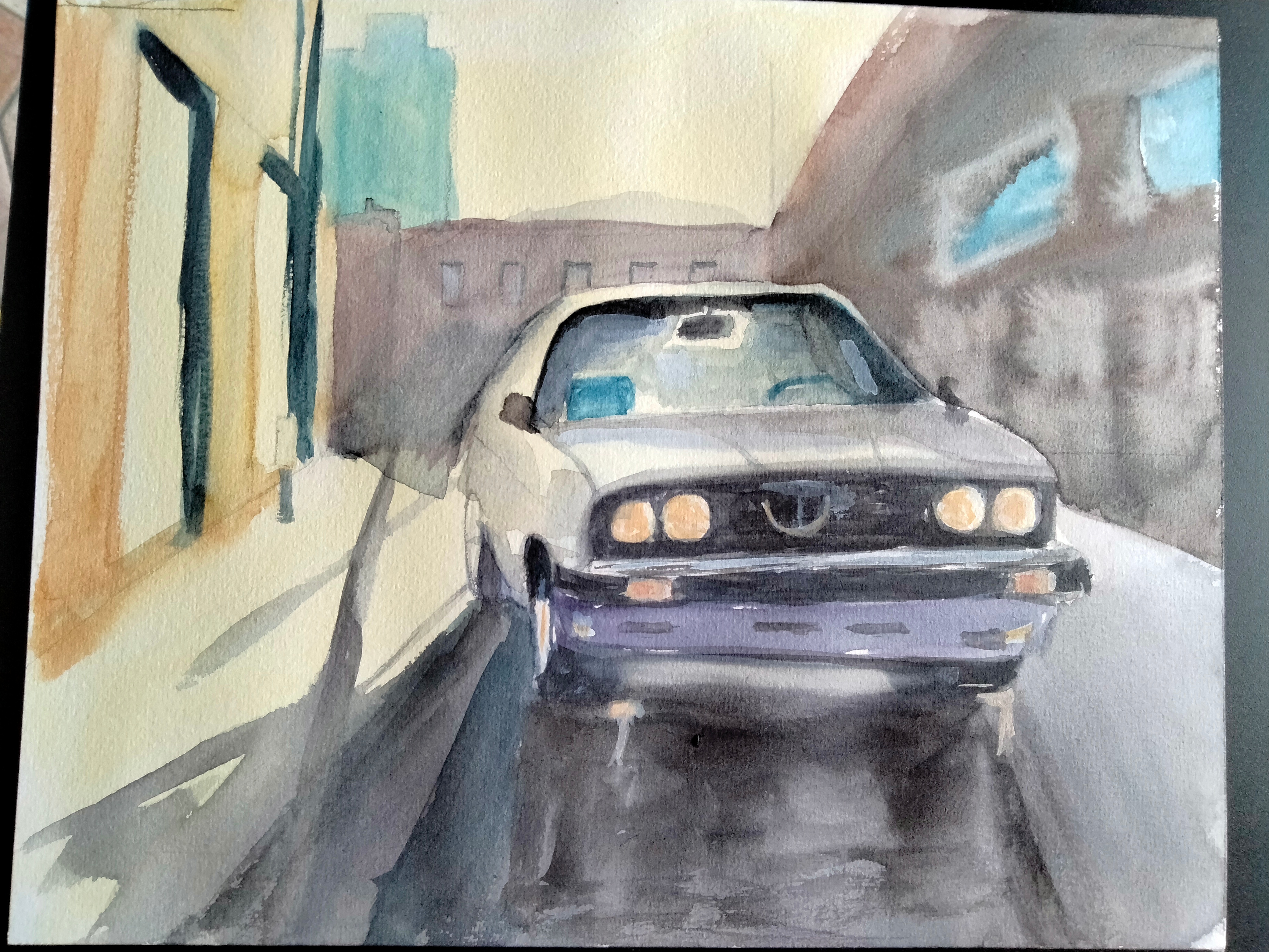 Scène urbaine a l'Aquarelle Episode 03 de Sylvie le 30 mars 2023