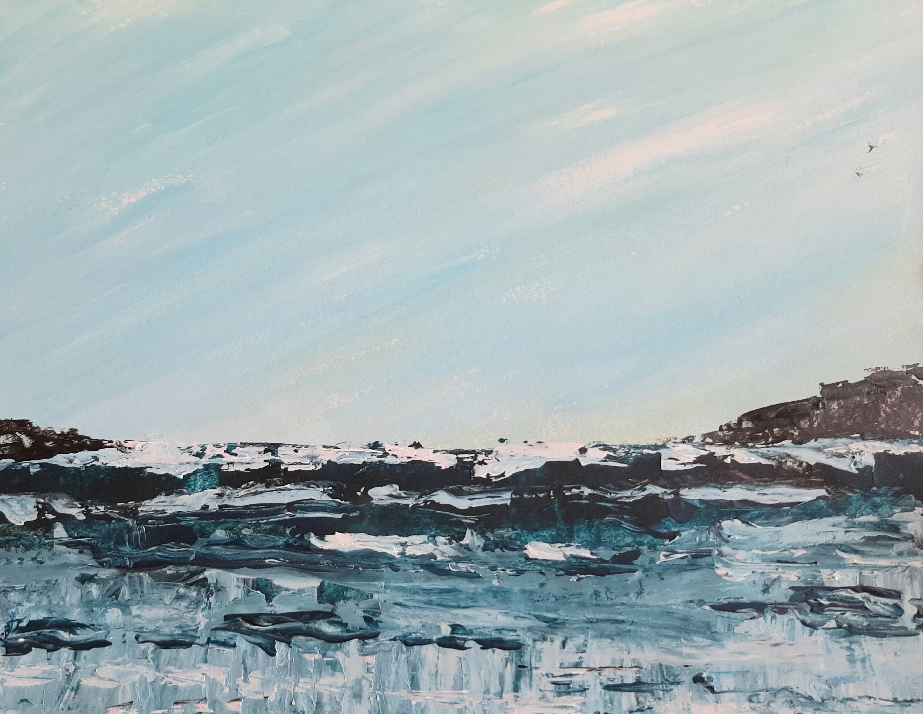 Mélanger l'huile et l'acrylique dans une oeuvre de Janick le 14 avril 2023