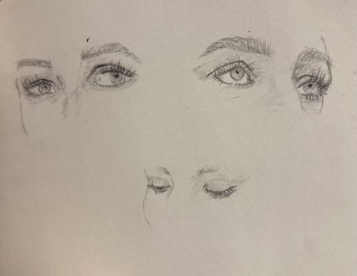 Apprendre à dessiner le visage : Les yeux de Carla le 15 avril 2023