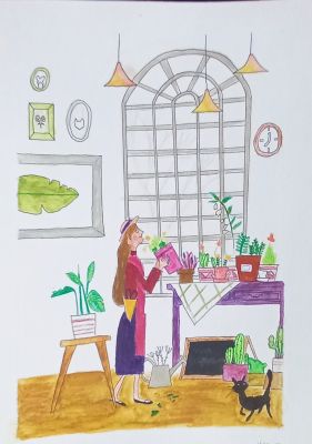 Concours de Printemps : Coloriage de Printemps de Nino le 30 avril 2023