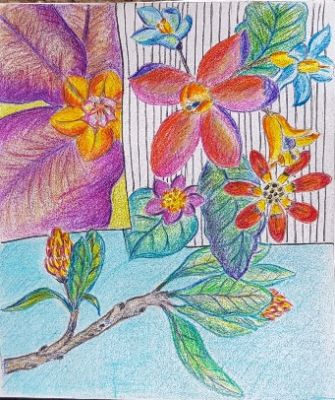 Concours de Printemps : Coloriage de Printemps de Christine le 30 avril 2023